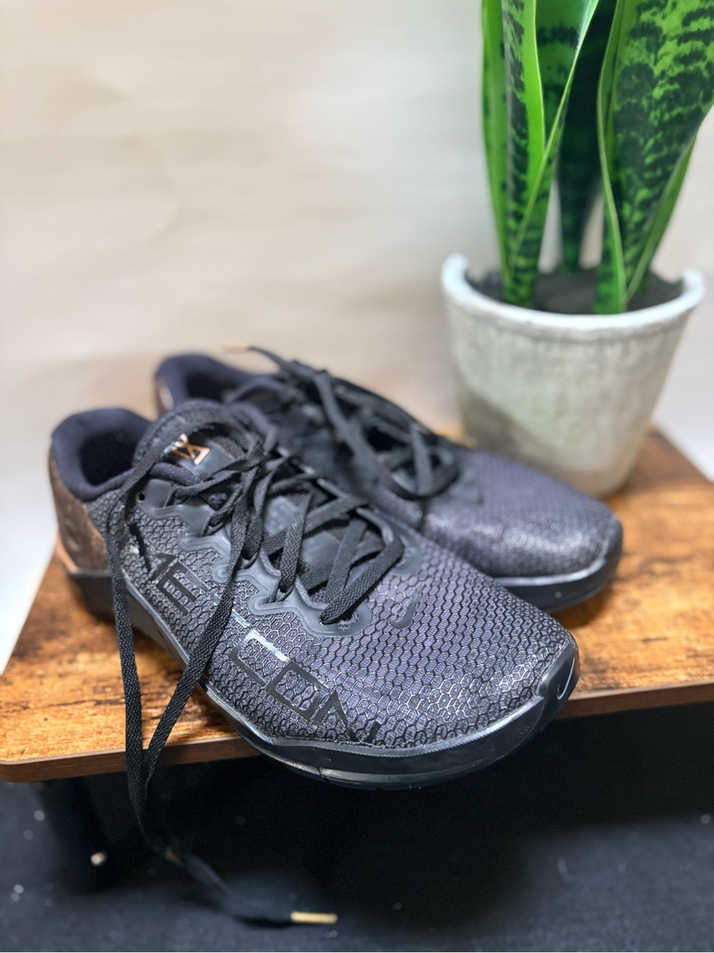 Nike | Metcon 5 Medal Strong Training Shoes - Women's 7.5, Black/Rose Gold